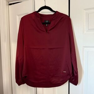 Jones New York Deep Red Blouse